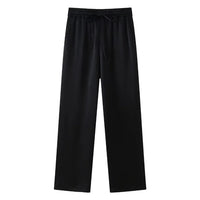 European and American Style 2024 Spring and Summer New Women's Clothing Wrinkle Effect Double Breasted Suit Jacket Pants Set Quick Pick Grocers