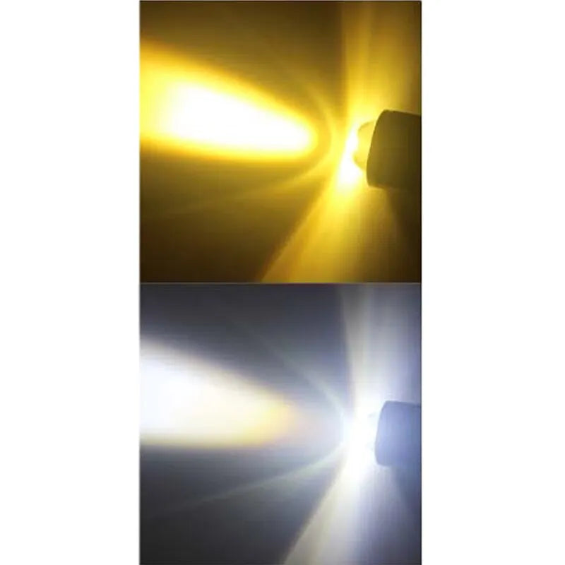 1PC H4 LED Motorcycle Headlight H6 BA20D P15D CSP Led Lens White Yellow Hi Lo Beam Spotlight Motorbike Scooter Running Lamp