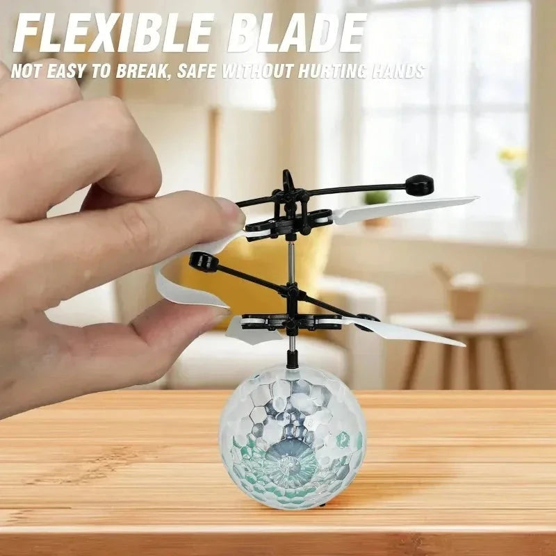 Colorful Sensing Flying Ball, New and Unique Toy, Led Light Hanging Crystal Ball, RC Gesture Control Flying Ball, Christmas Gift Econic Blanks