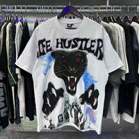 Praying Angel Shinning Diamond Cotton Short Sleeve Tshirts for Men and Women Crew Neck Loose Summer T-shirt Oversized Tees Quick Pick Grocers