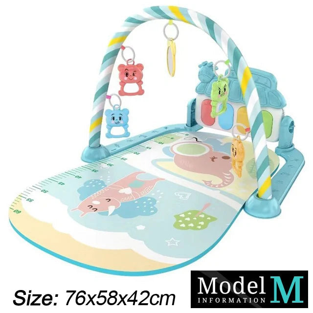 Baby Fitness Stand Music Play Gym Activity Toys Newborn Piano Crawling Blanket Pedal Game Pad Early Education 0-36 Months Gifts Purest Peak