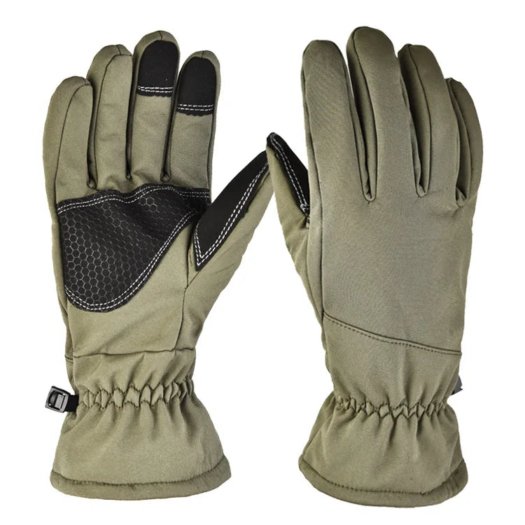 Men Women Winter Tactics Outdoors Camouflage Thickened Ski Gloves Waterproof Touch Screen Skiing Camping Cycling Fishing Glove