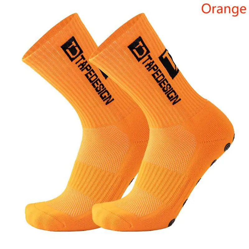 TAPEDESIGN New Anti Slip Football Socks  Soccer Sport Cycling Sport Socks For Kids and Adult Quick Pick Grocers