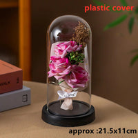 LED Galaxy Three Rose Artificial Flowers, Wedding Decoration, Creative Valentine'S Day and Mother'S Day Gift without Battery 1Pc Quick Pick Grocers