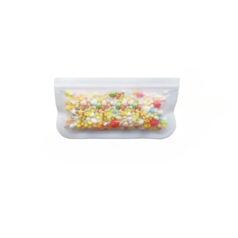 Silicone Food Storage Containers Reusable Food Storage Bags Lunch Bags Stand Up Zip Shut Bag Cup Fresh Food Leakproof Containers Econic Blanks