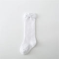 Lawadka Cotton Baby Girls Socks With Bows Knee High Children Princess Socks For Girls Toddler Kids Long Sock Autumn 0-7Years Old Quick Pick Grocers