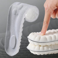 1/2/4pairs Latex Sport Insoles Soft High Elasticity Shoe Pads Orthotic Breathable Shock Absorption Cushion Arch Support Insole Quick Pick Grocers