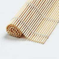 Exquisite Bamboo Sushi Mat with White Finish Seaweed Rice Roll Curling Non Stick Japanese Style Kitchen Essential  Sushi Making Quick Pick Grocers