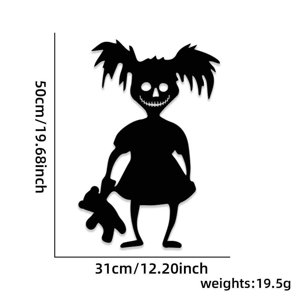 Halloween decoration room door stickers window decor skeleton hand pumpkin DIY devil witch hat glass window stickers ghost Econic Blanks
