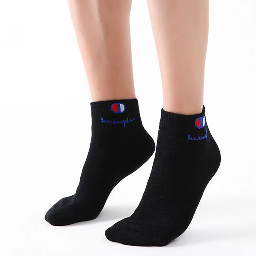 5/10/20 Pairs Men Ankle Socks Cotton Brand Classic Fashion Black White Socks Breathable Mesh Athletic Sports Socks for Summer Quick Pick Grocers