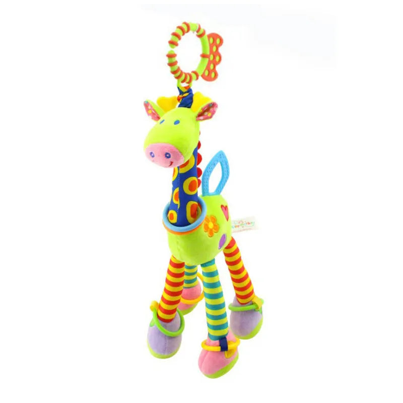 Soft Infant Crib Bed Stroller Mobile Hanging Rattle Baby Educational Toys Brain Developmental Hand Grip Cute Stuffed Animal Toys Purest Peak