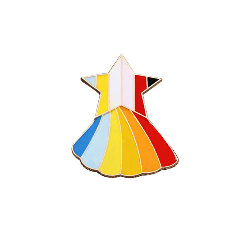 LGBT Flag Rainbow Heart Brooch Peace and Love Enamel Pins Clothes Bag Lapel Pin Gay Lesbian Pride Icon Badge Unisex Jewelry Gift Quick Pick Grocers