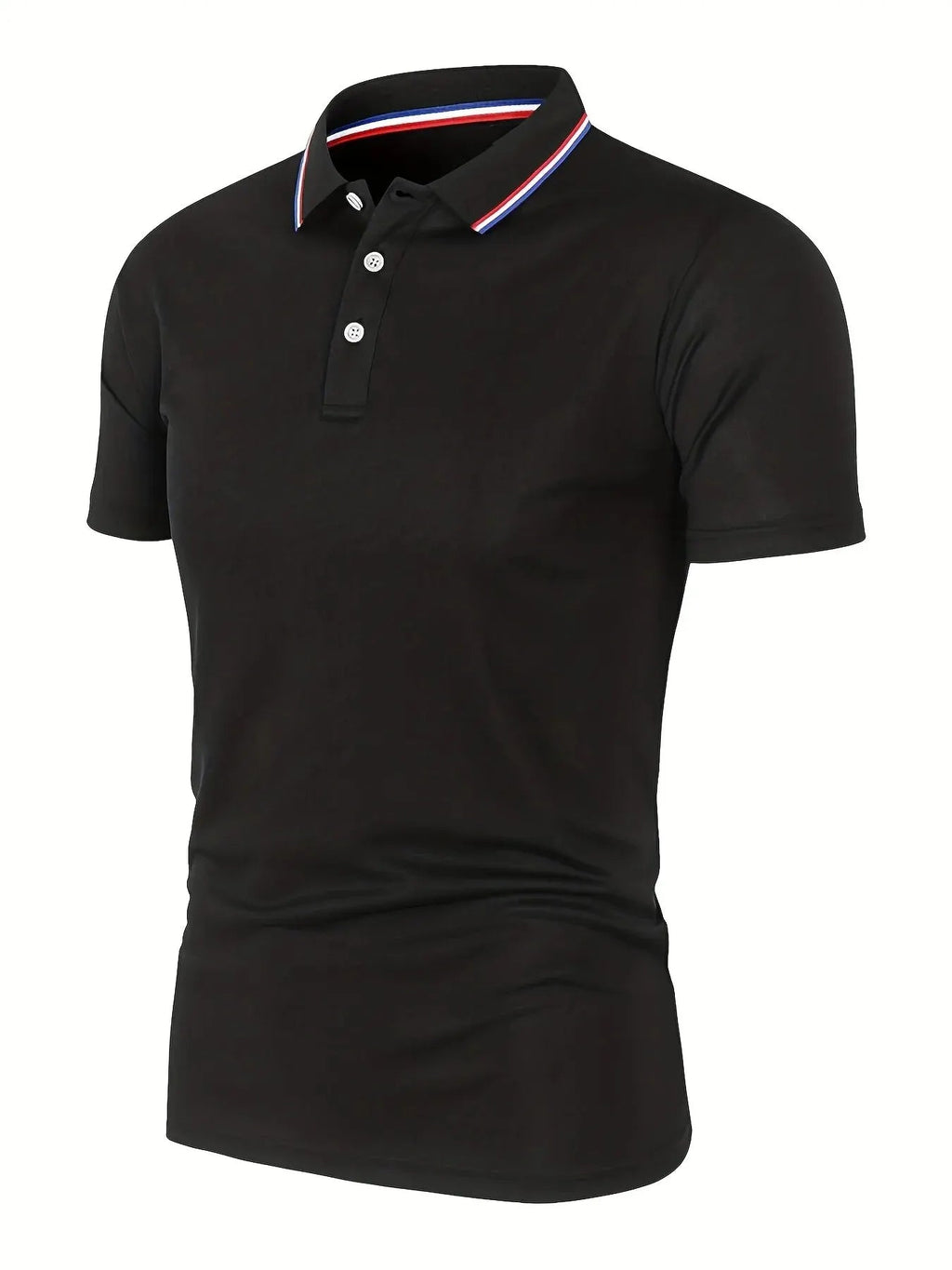 2025 Hot Sale Men's Summer Casual Breathable Comfortable Polo Shirt Men's Solid Color High Quality Short Sleeve T-Shirt Quick Pick Grocers