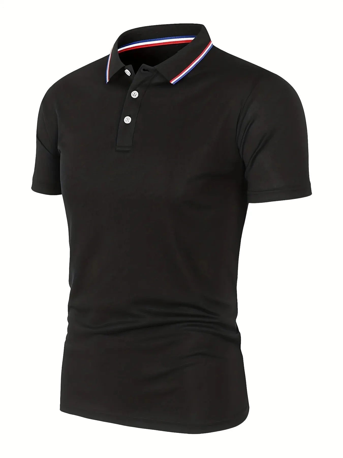 2025 Hot Sale Men's Summer Casual Breathable Comfortable Polo Shirt Men's Solid Color High Quality Short Sleeve T-Shirt Quick Pick Grocers