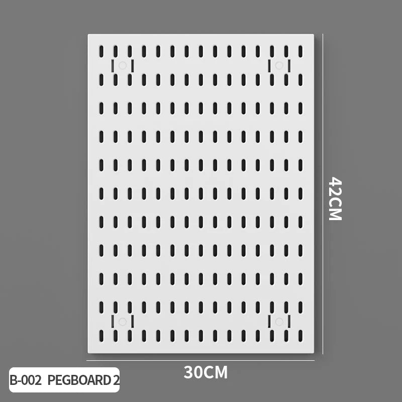 Home Study Storage Pegboard: Suitable for Displaying Figurines, Desk-Top Standing & Clip-On Storage for Furniture Items Quick Pick Grocers