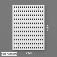 Home Study Storage Pegboard: Suitable for Displaying Figurines, Desk-Top Standing & Clip-On Storage for Furniture Items Quick Pick Grocers