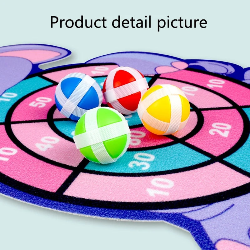 Educational Games Dart Board Baby Toy Stickey Ball Dart Indoor Sports Child Montessori Games for Children 3 to 7 Years Quick Pick Grocers