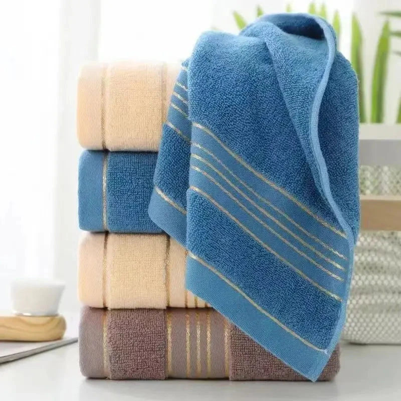 All-cotton Class A Thickened Absorbent Jacquard Polyester-cotton Skin-friendly Face Towel Bath Pure Cotton Towel Adult Towel Econic Blanks