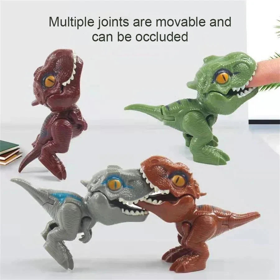 5/10PCS Finger-biting Dinosaurs Movable Joints Size Simulation Dinosaur Model Toys Children Educational Toys Children Christmas Econic Blanks