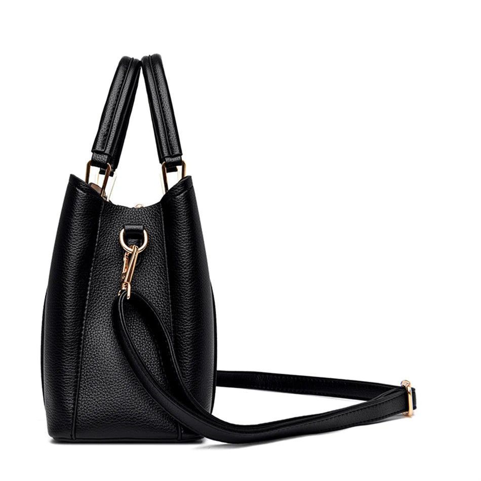 2024 Luxury Women Designer 3 Layers Shoulder Crossbody Sac Ladies Large Capacity Leather Handbags Shopper Brand Messenger Totes Quick Pick Grocers