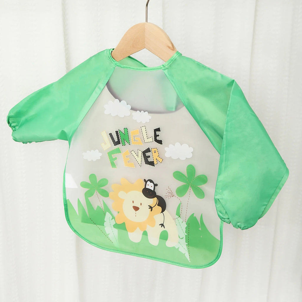 Waterproof EVA Full Sleeve Baby Bibs Children Apron Long Sleeve Feeding Smock Kids Eating Breastplate Infant Scarf Clothing Quick Pick Grocers
