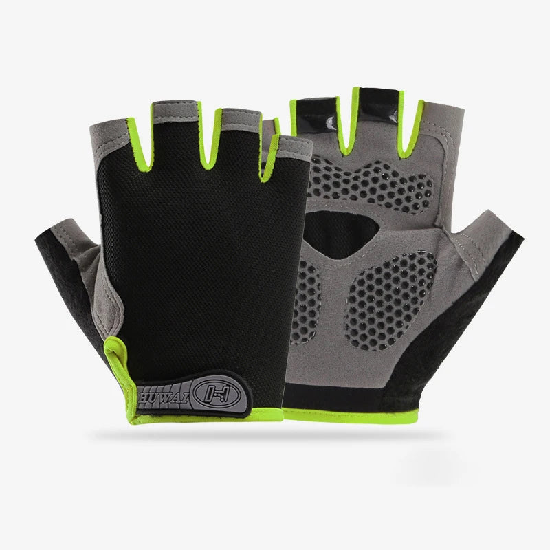 Men Cycling Bicycle Gloves Half Finger Gym Gloves Women Mitten Breathable Anti-slip Glove Fitness Sport Training Gloves Quick Pick Grocers