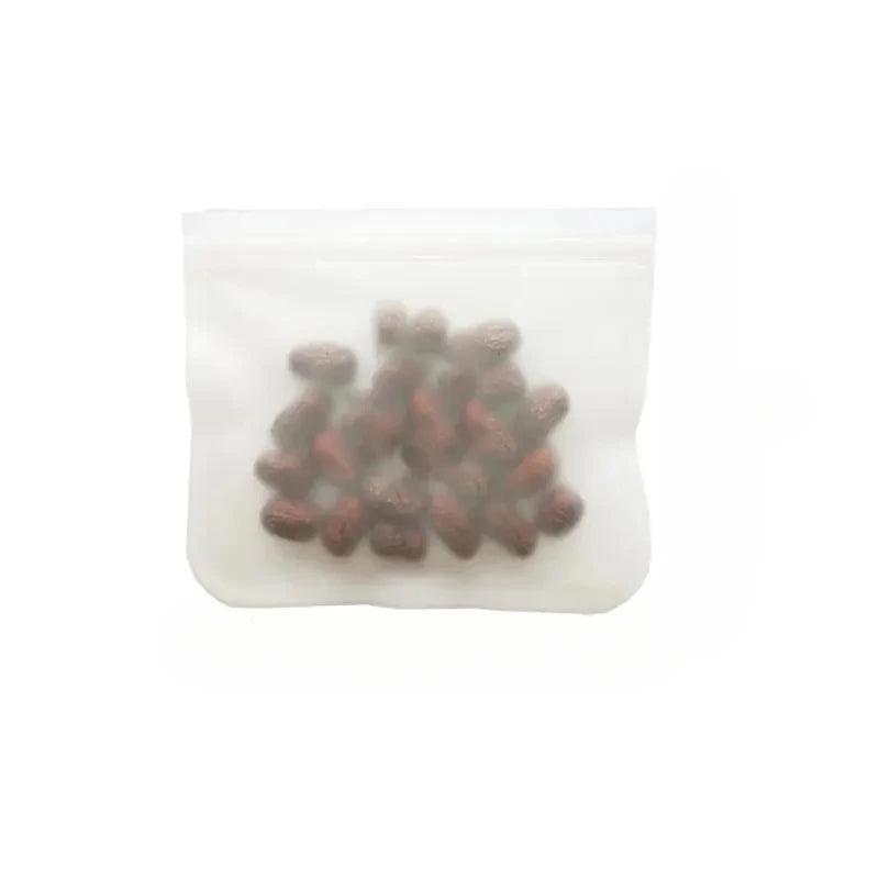 Silicone Food Storage Containers Reusable Food Storage Bags Lunch Bags Stand Up Zip Shut Bag Cup Fresh Food Leakproof Containers Econic Blanks