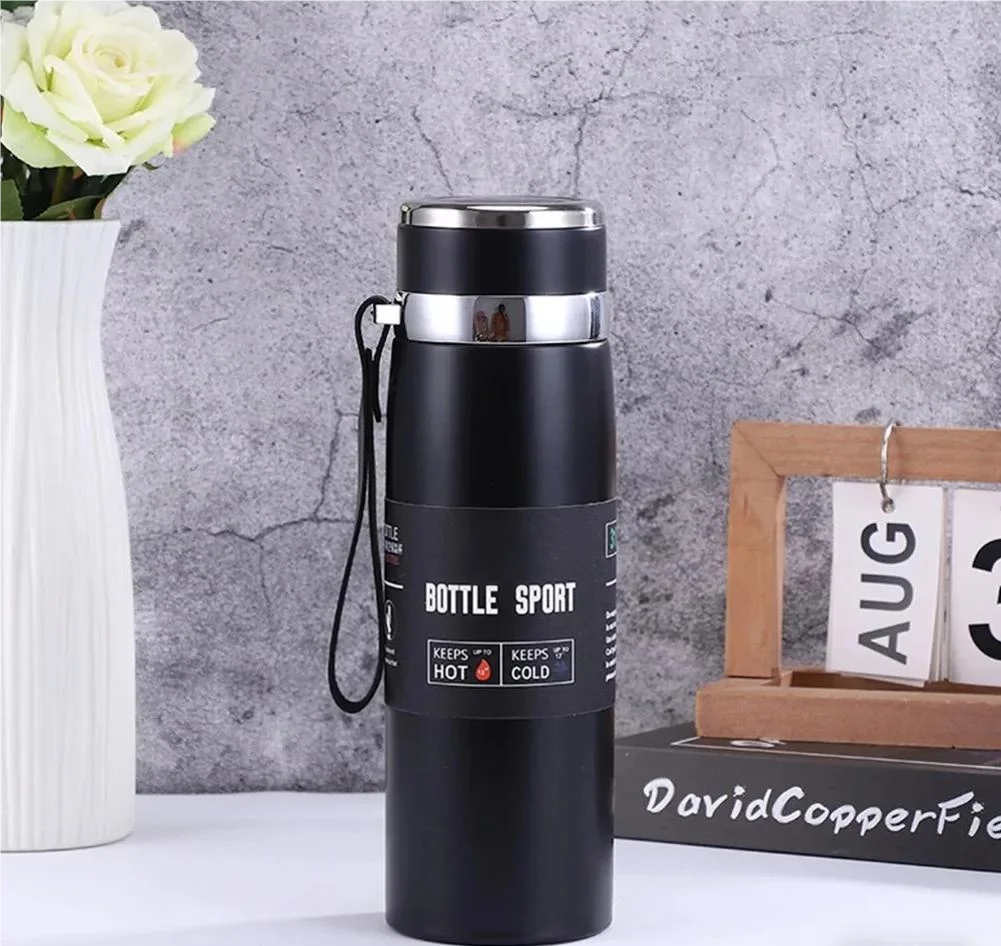 1L Thermal Water Bottle Keep Cold and Hot Water Bottle Thermos for Water Tea Coffee Vacuum Flasks Stainless Steel Thermos Bottle Quick Pick Grocers