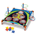 Portable Cornhole Throwing Circle Ferrule Board Set Easy Assemble Fun Kids Interactive Adults Outdoor Yard Toss Game Toy Econic Blanks