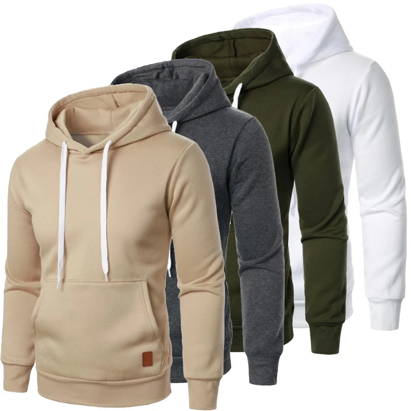 Four hoodies in beige, gray, green, and white with 'ANIMAL GAME' branding.
