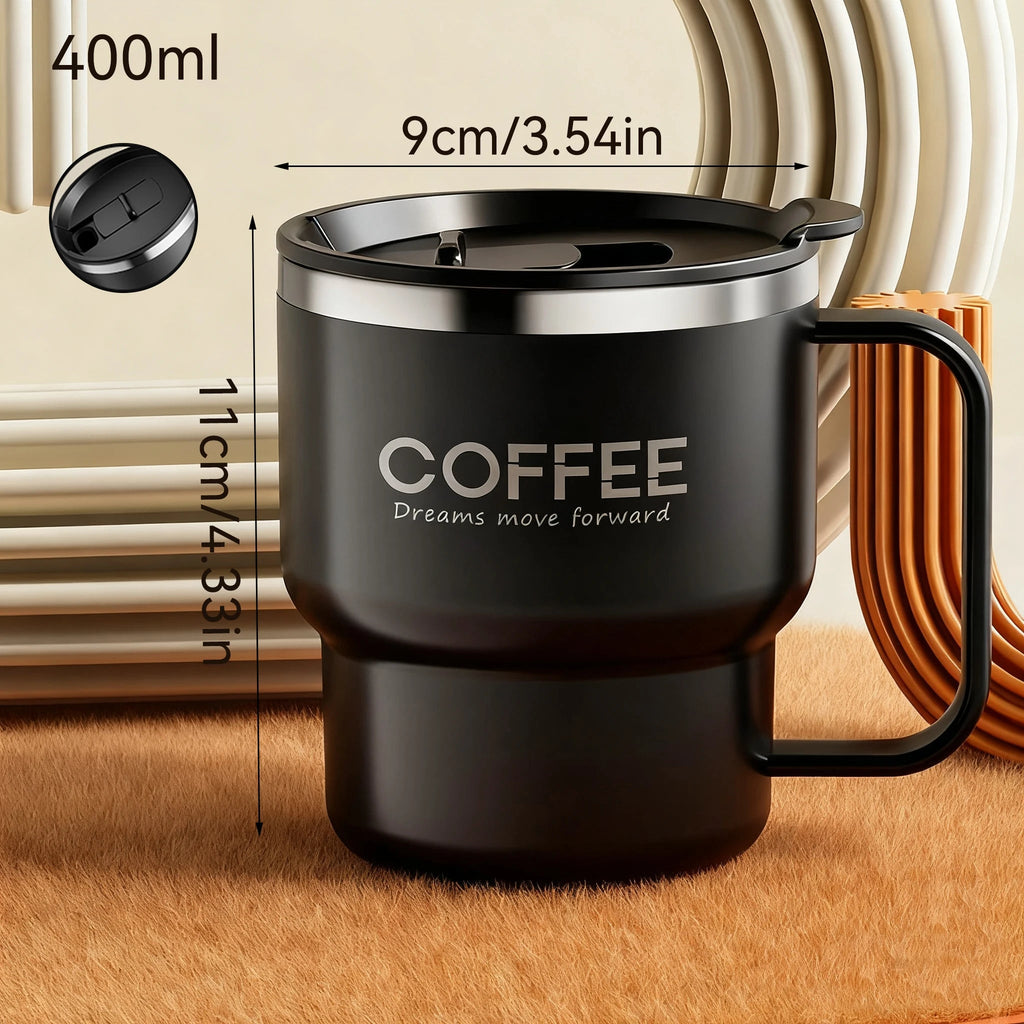 400ML Double Layer Coffee Mug 304 Stainless Steel Sealed Drinking Cup For Cold And Hot Water Insulated Milk Coffee Cup Drinkware Quick Pick Grocers