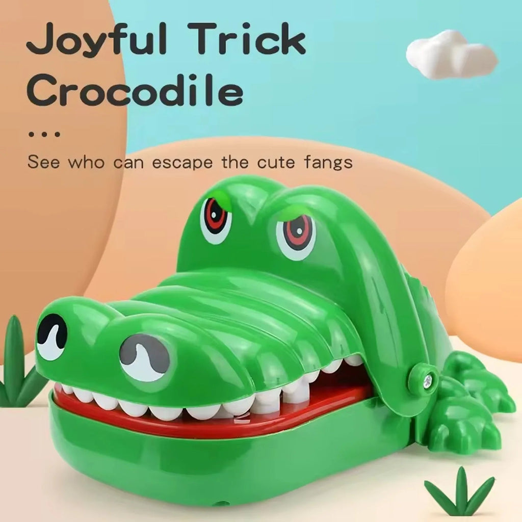 New Family Toys Crocodile Teeth Toys Alligator Family Party Toy Interactive Mini Biting Finger Game Non‑Toxic for Family Games Econic Blanks