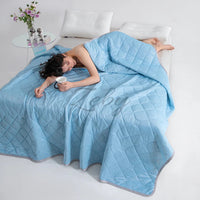 Grade A Cooling Summer Blanket for Bed Soft Breathable King Summer Quilt Queen Air Condition Comforter Lightweight Cool Duvet Quick Pick Grocers