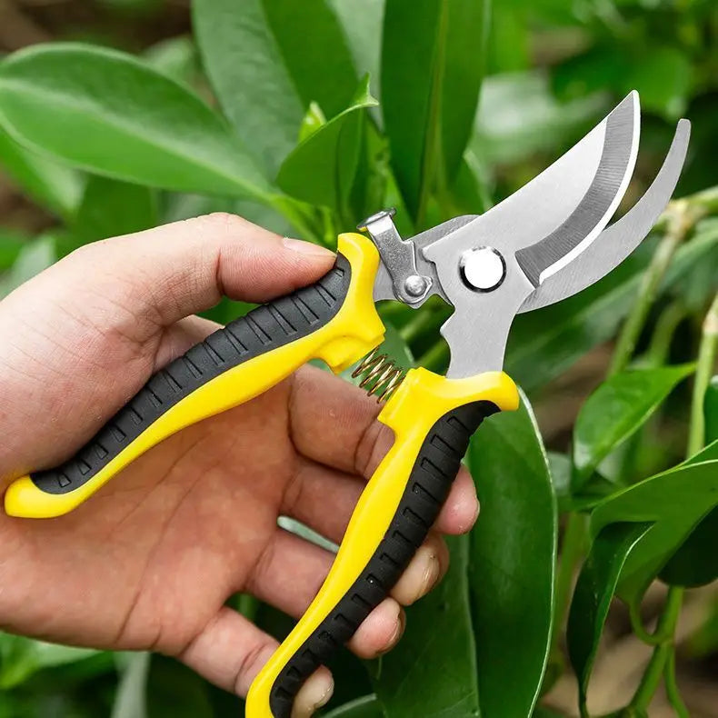 190mm Straight Head Pruning Shears Non-slip HandleStainless Steel Outils Manuels Household Bonsai Garden Scissors Pruing Shear