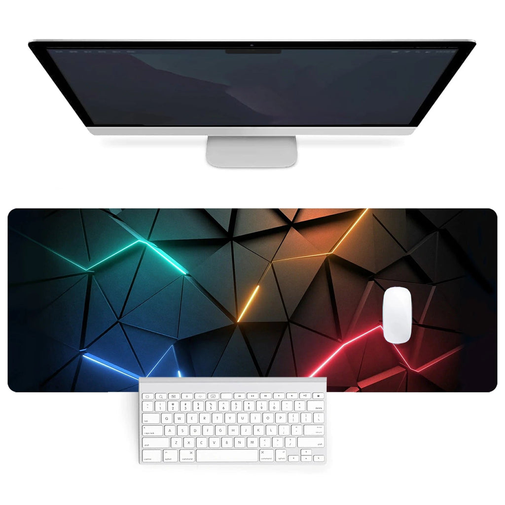 Mouse Pad Desk Pad Extended Mouse Mat 31.5x11.8in Large Computer Keyboard Desk Mat Desk Pad with Non-Slip Base and Stitched Edge Quick Pick Grocers