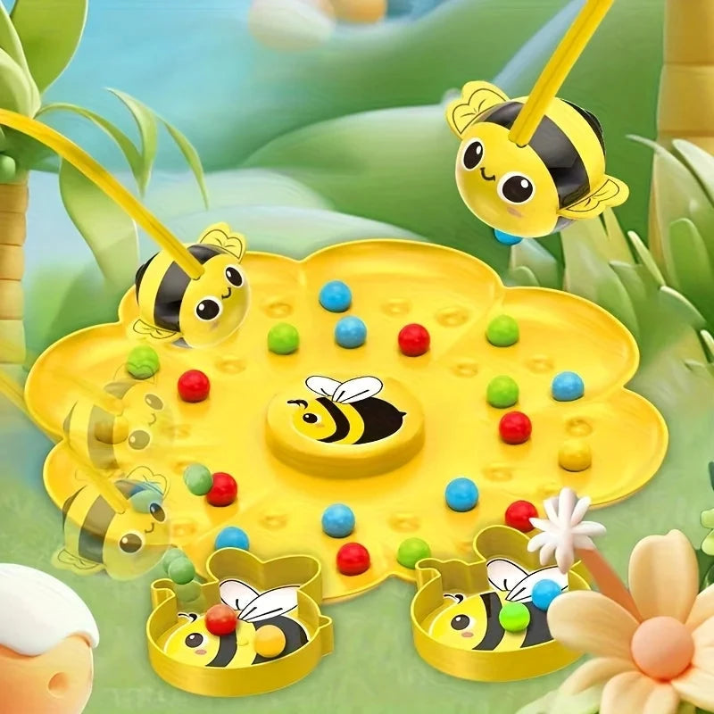 Little Bumblebee Multifunctional Board Game Puzzle Fishing Toys Interactive Educational Toys For Kids Christmas Gift Family Game Econic Blanks