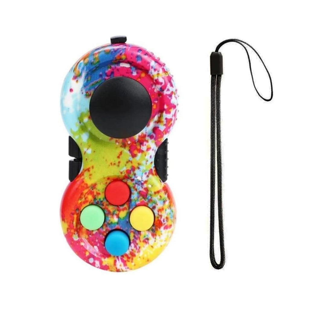 Fidget Pad with 8 Fidget Functions, Fidget Controller Stress Reducer, Fidget Toy Cube Relieves Stress and Anxiety Toys Quick Pick Grocers