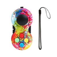 Fidget Pad with 8 Fidget Functions, Fidget Controller Stress Reducer, Fidget Toy Cube Relieves Stress and Anxiety Toys Quick Pick Grocers