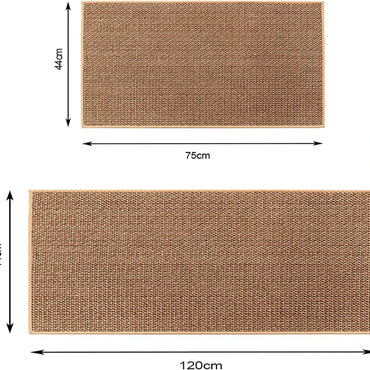 Washable Non-slip Kitchen Rug Faux Sisal Running Rug, Faux Woven Kitchen Mat Kitchen Runners With Back Made Of Natural Rubber Quick Pick Grocers