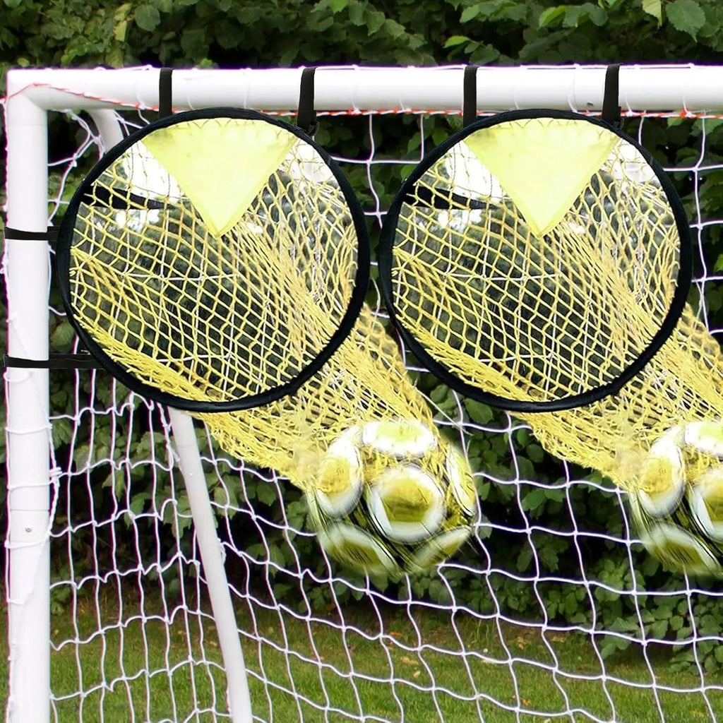 1/2 Pcs Portable Soccer Goal Target Nets, Corner Training Equipment for Football Backyard Practice & Outdoor Throwing Quick Pick Grocers