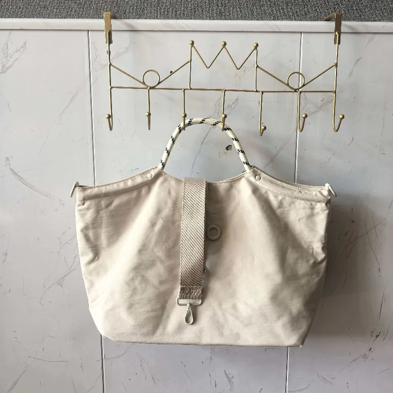 2026 Fashion Simple Letter Canvas Bag, Commuter Handbag, Large Capacity Handbag, Women's Bag Quick Pick Grocers