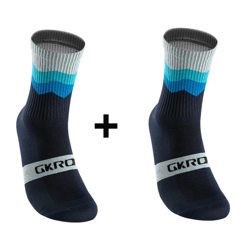 2pairs Professional Cycling Socks Breathable Road Bicycle Socks Men Women Outdoor Sports Racing e Compression Cycling For Women Quick Pick Grocers