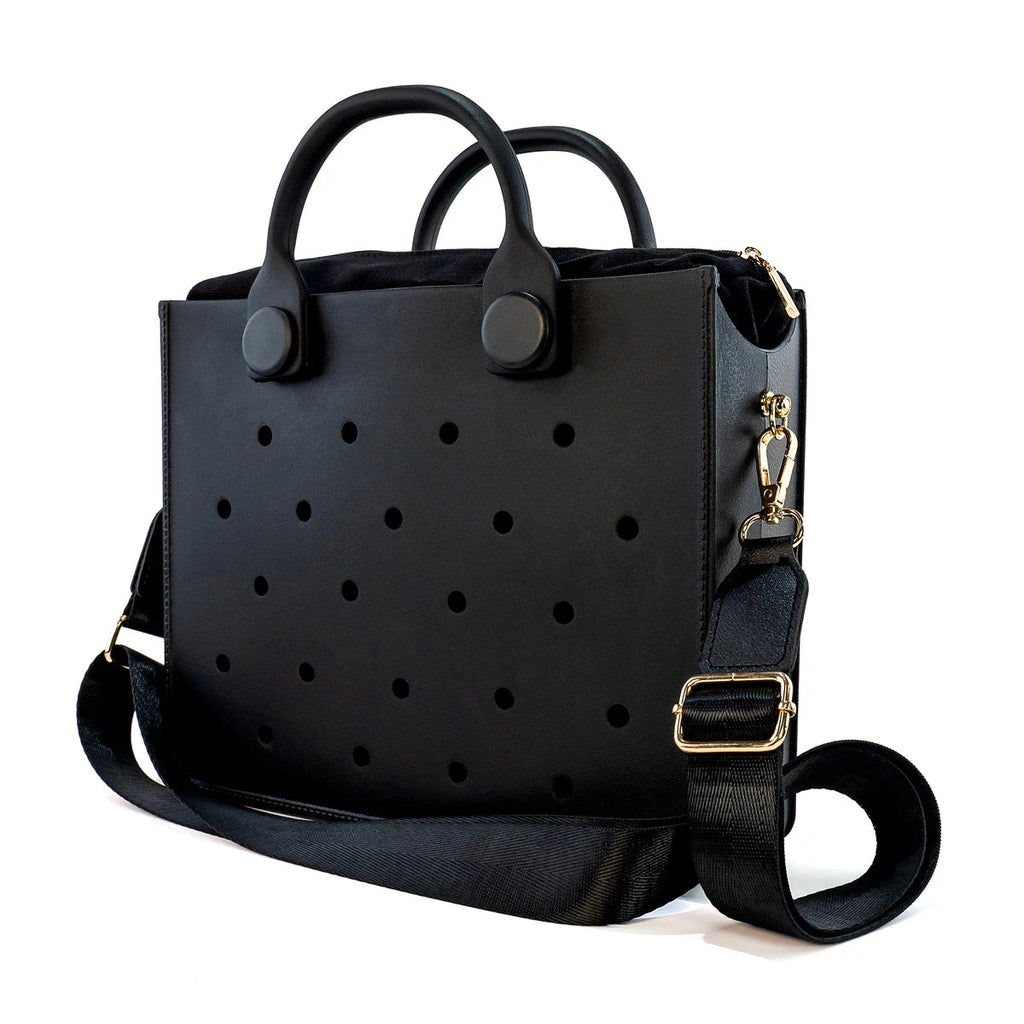 EVA Large Leather Shoulder Bag Handbag Tote Bag Storage for Women Casual Waterproof Beach Bag Hole Fit Charm Fashion Storage Bag Quick Pick Grocers