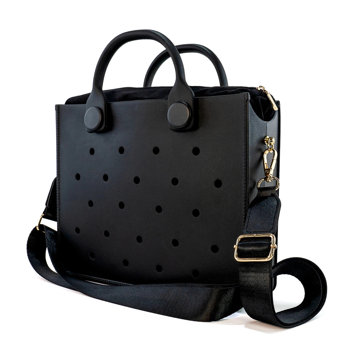 EVA Large Leather Shoulder Bag Handbag Tote Bag Storage for Women Casual Waterproof Beach Bag Hole Fit Charm Fashion Storage Bag Quick Pick Grocers