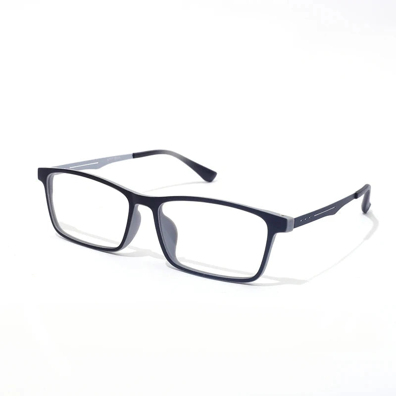 Super Light Comfortable Rubber Titanium Eyewear Square Glasses Frame Myopia Optical Prescription Glasses Frame Men and Women Econic Blanks