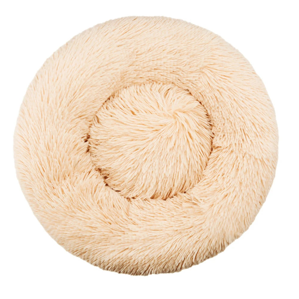 40-90cm 6 Sizes Round Pet Bed for Large Dog Bed Super Soft Cat Bed Plush Dog House for Medium Dog House Winter Warm Sleeping Quick Pick Grocers