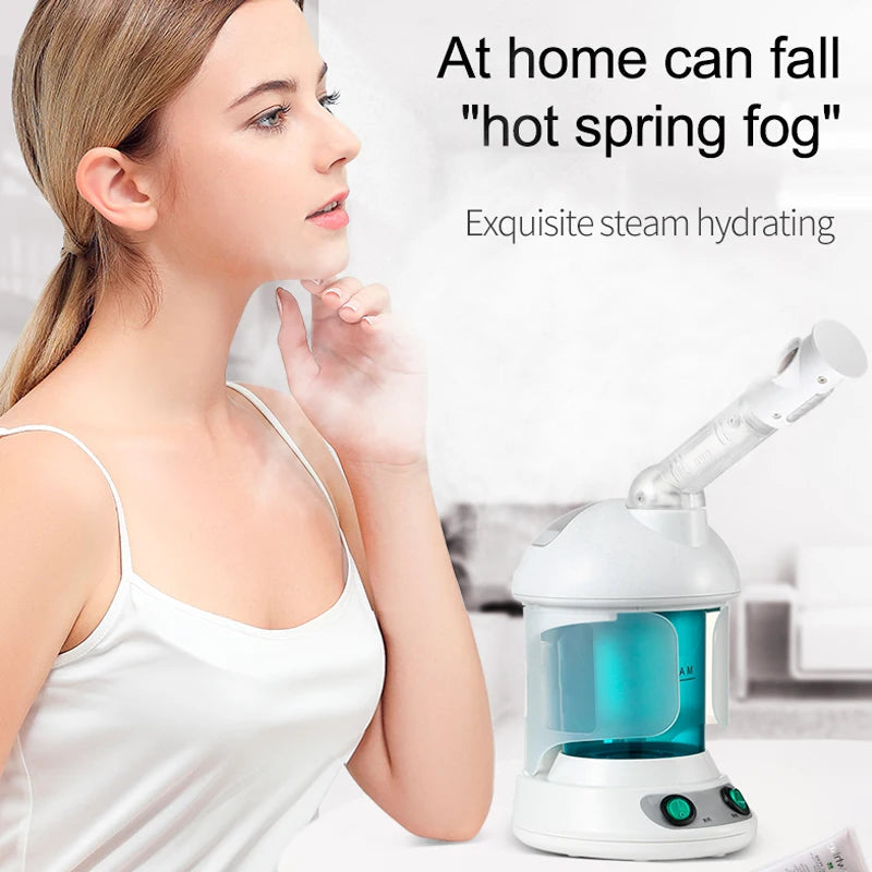 KSKIN Custom Hot Sale Face Mist Spray Portable Facial Steamer For Face Professional Ionic Facial Steamer Quick Pick Grocers