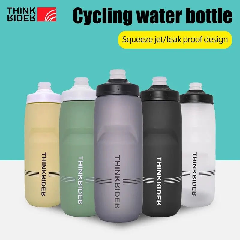 ThinkRider 620ml/750ml Bicycle Bottle MTB Road Bike Water Bottle Outdoor Sports Plastic Portable Large Capacity Drink Cycling Quick Pick Grocers