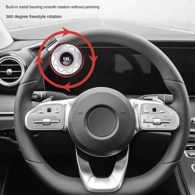 Car Steering Wheel Booster Ball Turning Spinner Knob Bearing Power Handle Rotating Universal Auto Accessories Labor Saving Kit Econic Blanks