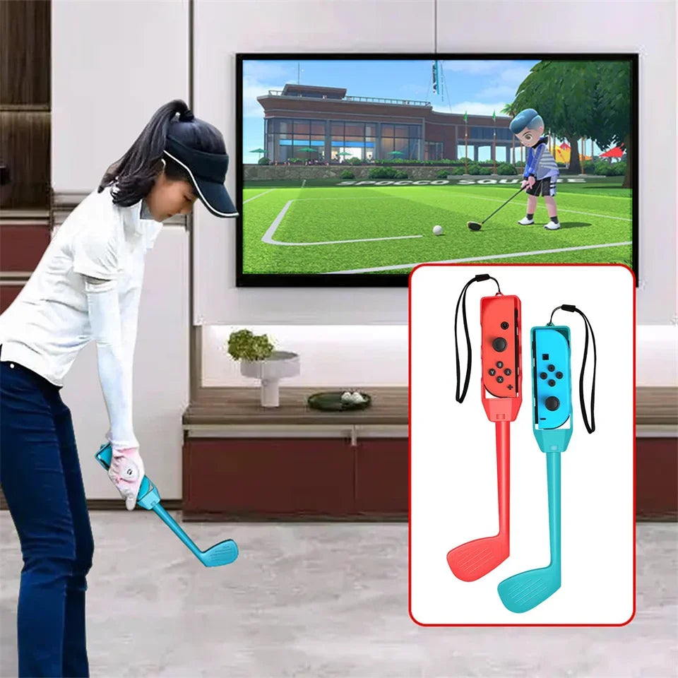 10 in 1 Switch Sports Accessories Bundle for Nintendo Switch Oled Game Sports Accessories Kit with Golf Clubs Golf Clubs Quick Pick Grocers